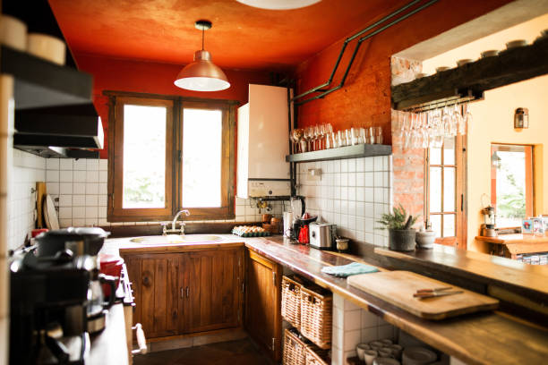 istock Kitchen in traditional house 1196400485