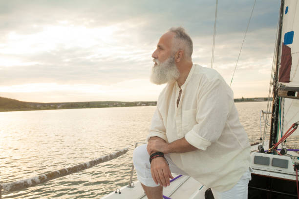 istock Mature European bearded man with a good mood 1196401667