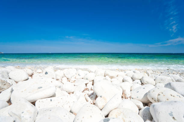Capo Bianco beach, Elba island. Italy.