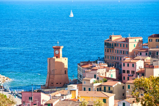 isla elba, toscana, italia - portoferraio fotografías e imágenes de stock