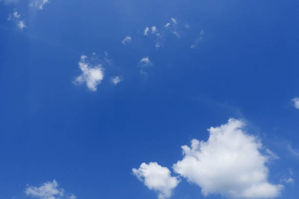 istock Beautiful blue sky with white clouds background 1196413514