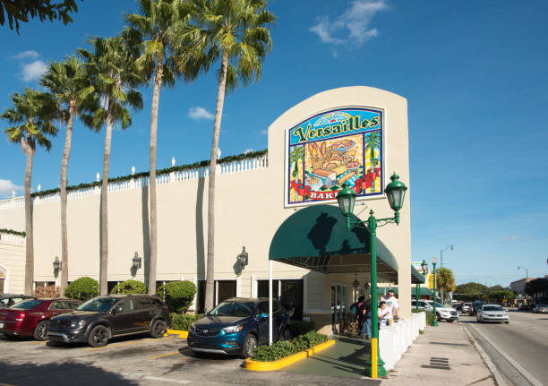 Miami,  Florida, USA - Dec 6th, 2019:  “Little Havana” of Miami is the home to Cuban diaspora. Cuban culture and tradition are well preserved in the area.