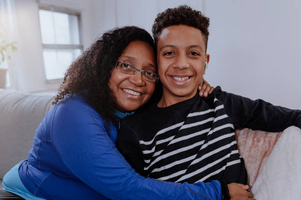 istock Mother and son together 1196426840