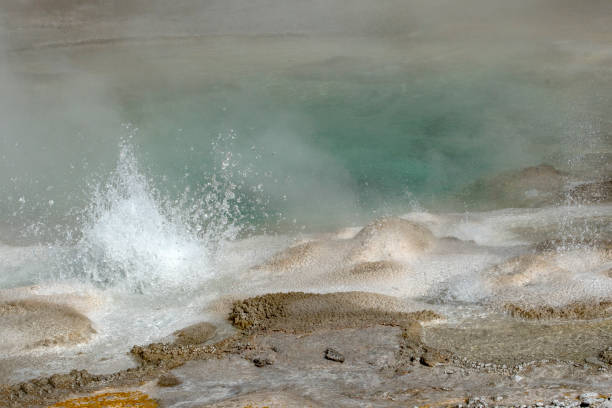 istock Spasmodic Geyser erupting, Upper Geyser Basin, Yellowstone 1196426932