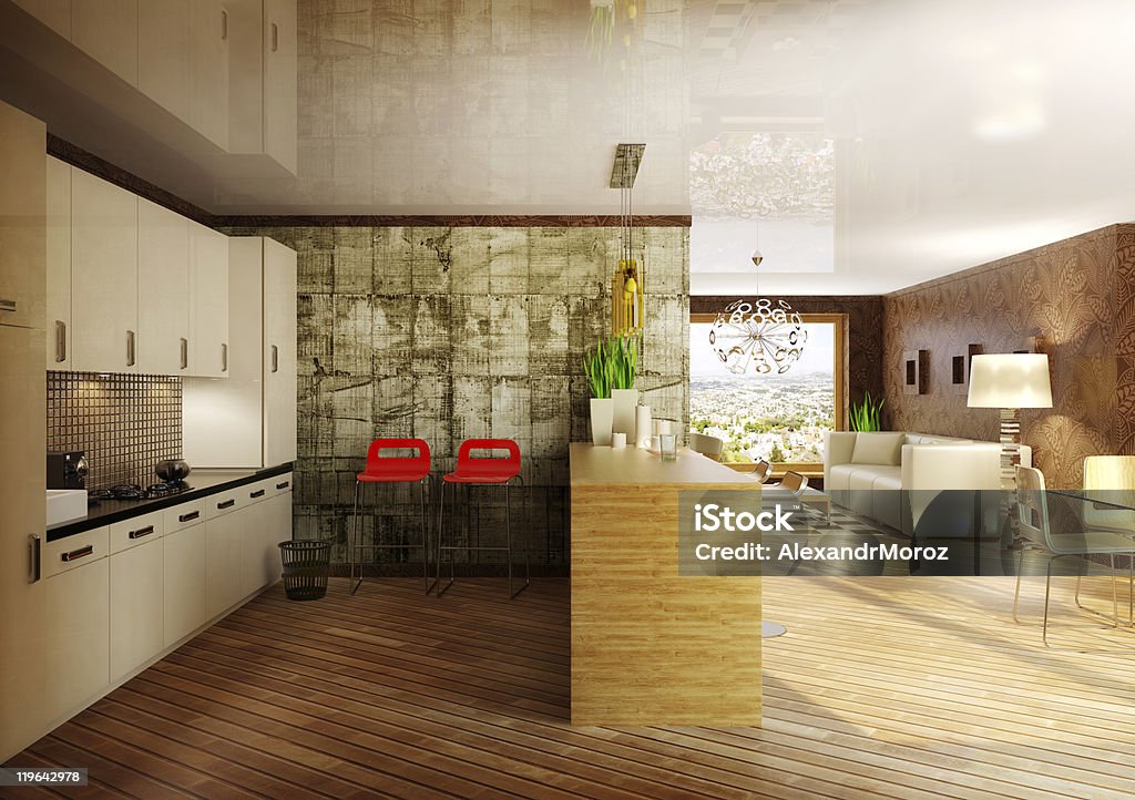 kitchen  Apartment Stock Photo