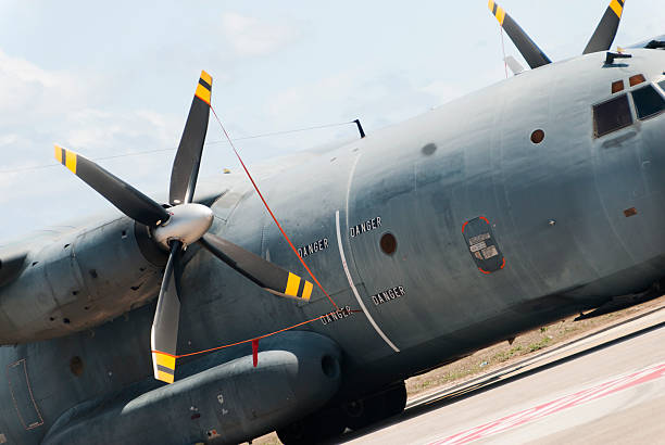 istock Military transport airplane 119644362