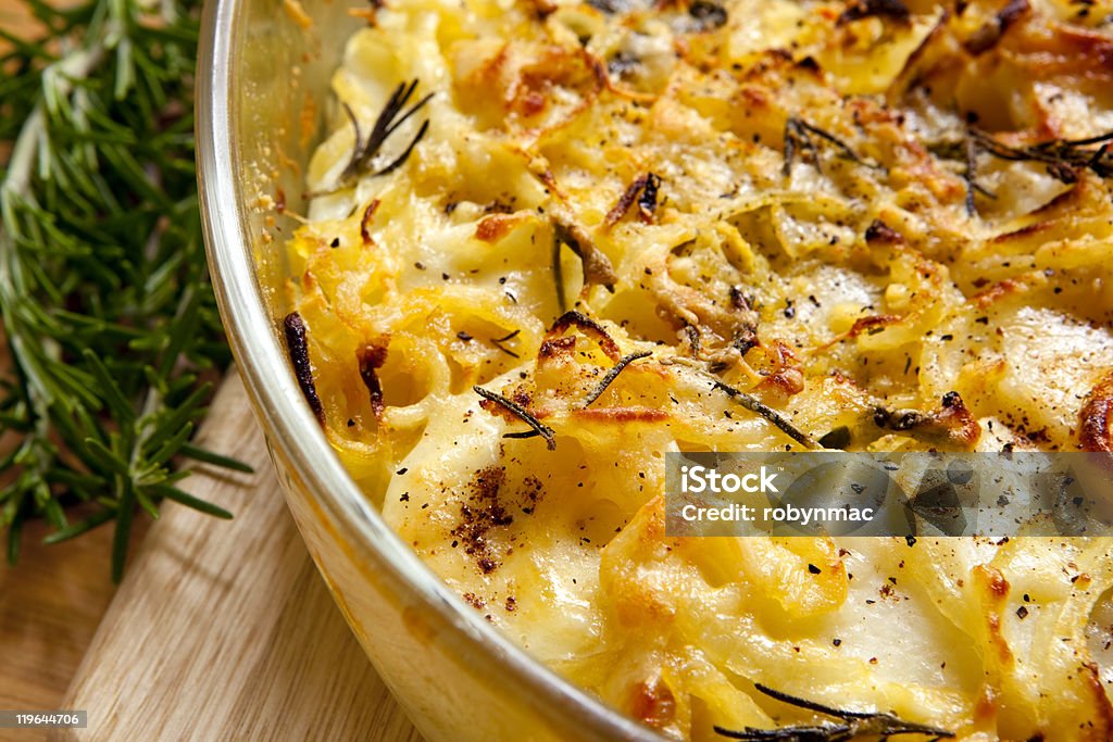 Potato Gratin with Rosemary  Baked Stock Photo