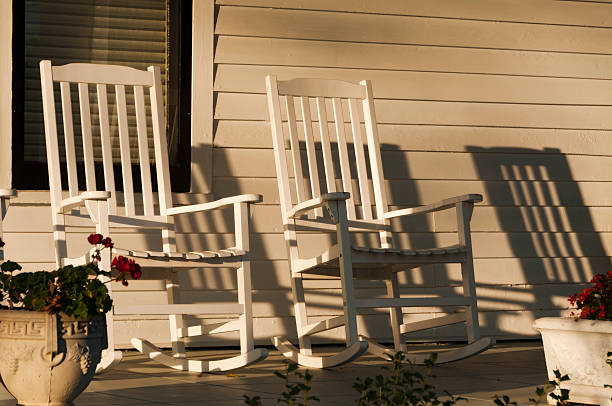 istock Rocking Chairs on Front Porch 119645358