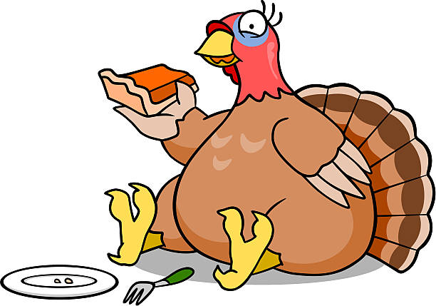 gobbler kołowy - stuffed stock illustrations