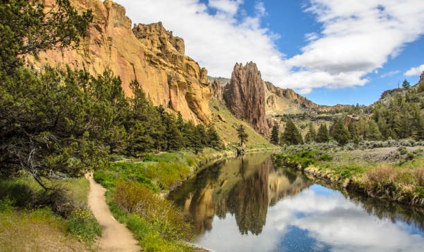 istock Hiking Trail at Smith Rock State Park 1196454965