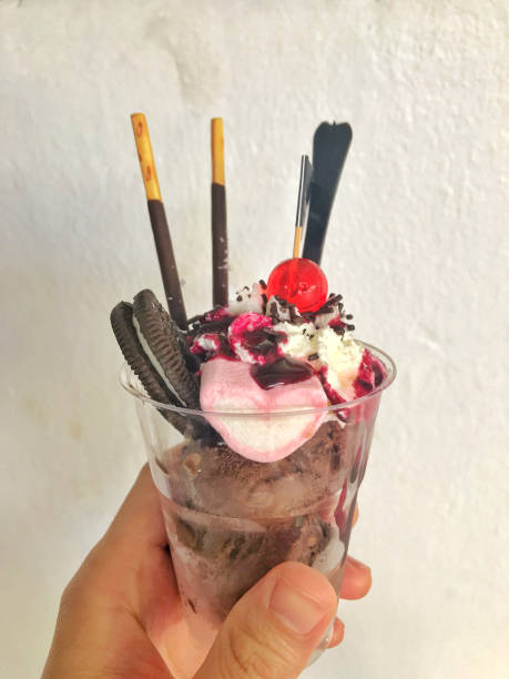 istock Homemade chocolate ice cream 1196459408