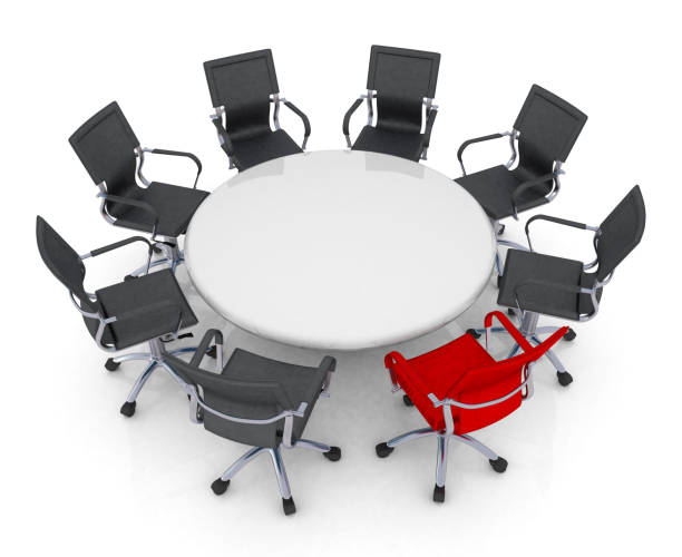 istock Red Different Chair, Leadership Concept, Minimal Design 1196463995