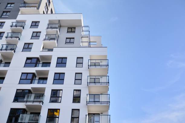 istock Fragment of new luxury house and home complex. 1196464085