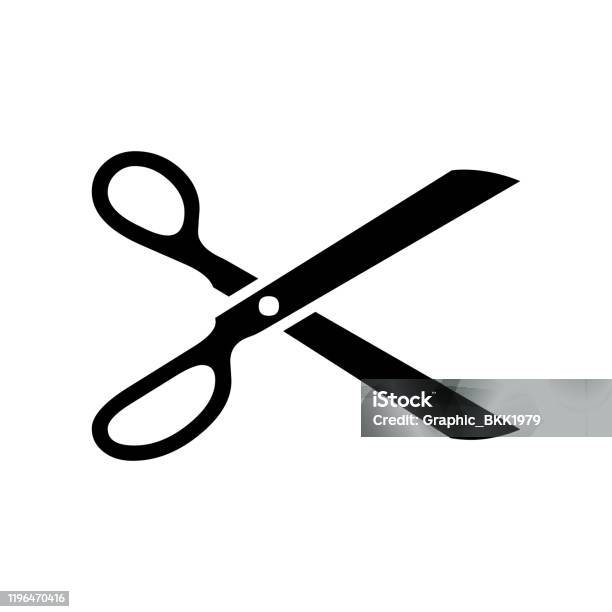 Cute Scissors Icon For Banner General Design Print And Websites  Illustration Vector Stock Illustration - Download Image Now - iStock