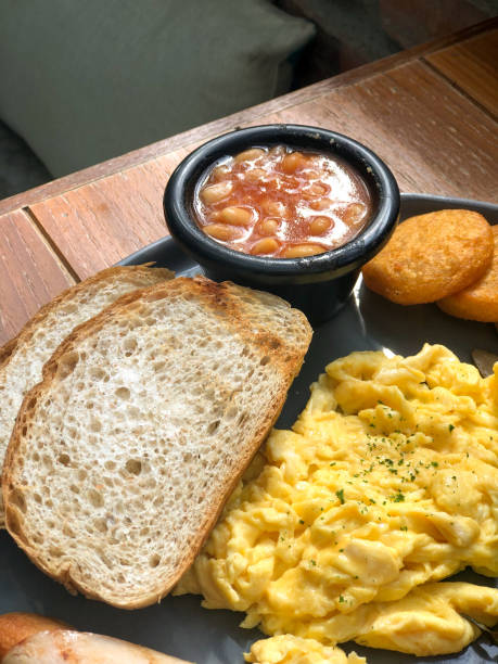 istock Combination of breakfast set in the morning 1196471813