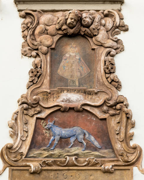 istock Ornaments on an old house in Prague 1196472920