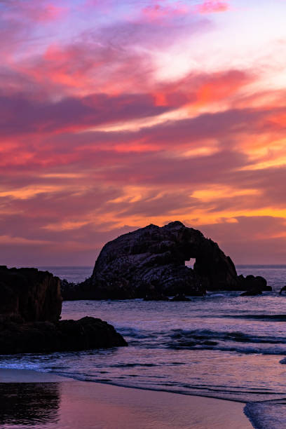istock Sunset with Pink Sky at California 1196473469