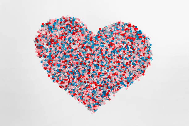 istock Large heart made of confetti 1196477000
