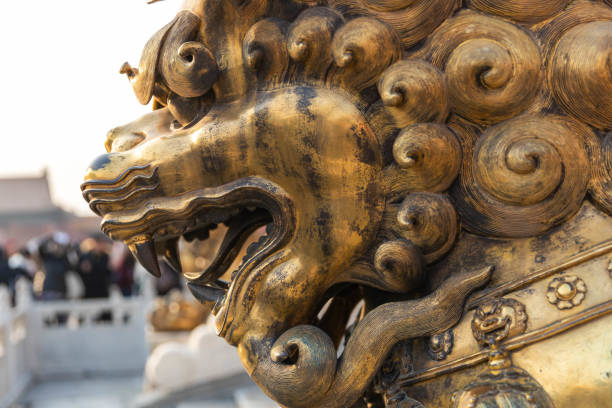 istock Beijing Forbidden City Copper Lions 1196478814