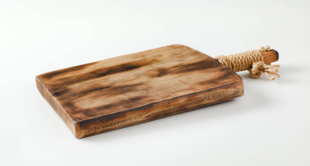 istock Rustic wooden cutting board or serving tray 1196484690
