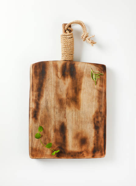 istock Rustic wooden cutting board or serving tray 1196484709