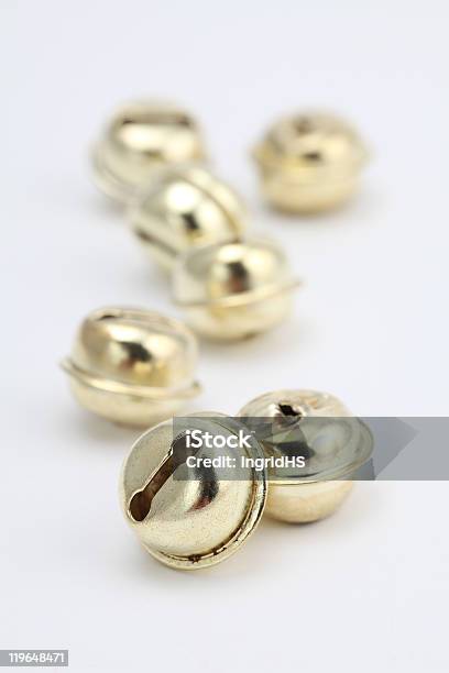 Gold Jingle Bells Stock Photo - Download Image Now - Gold Colored, Bell, Jingle Bell