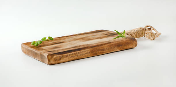 istock Rustic wooden cutting board or serving tray 1196484712