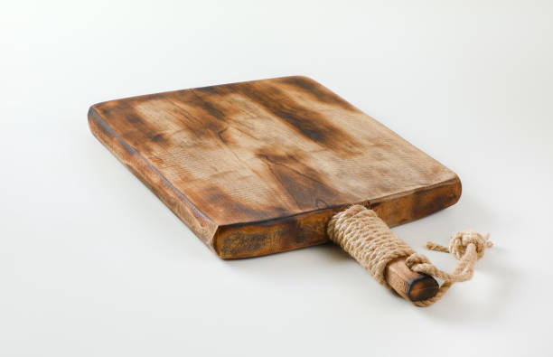 istock Rustic wooden cutting board or serving tray 1196484717