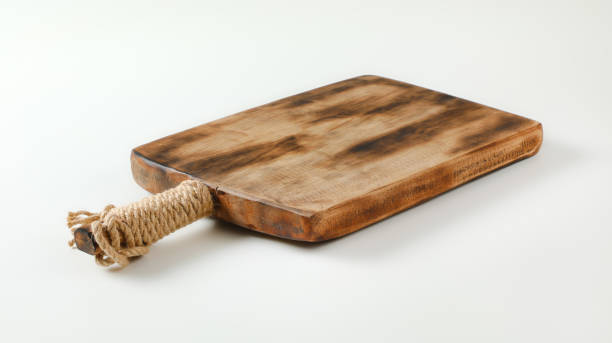 istock Rustic wooden cutting board or serving tray 1196484726