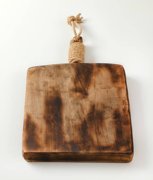 istock Rustic wooden cutting board or serving tray 1196484735