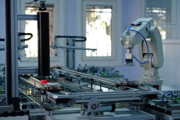 istock Industry 4.0 smart factory concept; artificial intelligence in production. 1196485287