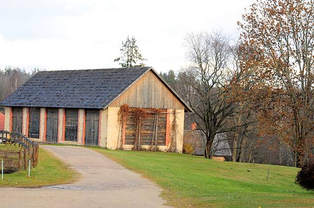 istock cottage in farm 119648735