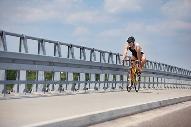 istock biker starting riding on race bike 119649224