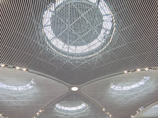 istock Modern architecture hall and ceiling at the airport 1196495716