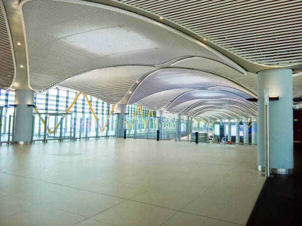 istock Modern architecture hall and ceiling at the airport 1196495928