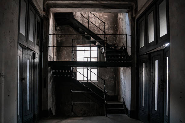 istock Staircase in an Abandoned Power Station in Budapest 1196496987