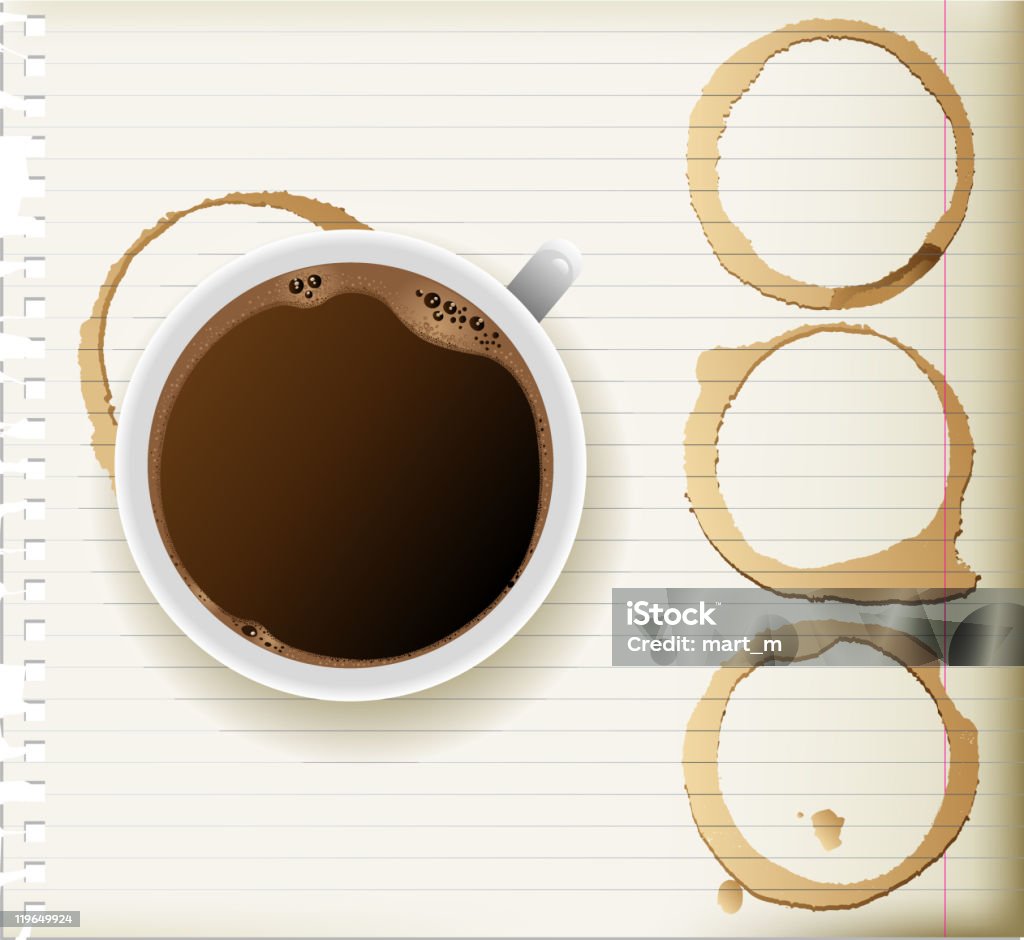 コーヒーカップおよびラック - しずくのロイヤリティフリーベクトルアート