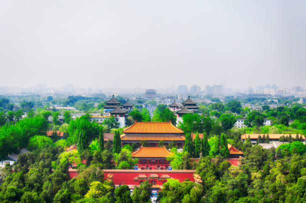 istock Jingshan Park Beijing China city view 1196501935