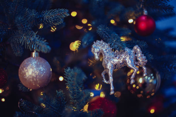 istock Defocused or blurred christmas lights background bokeh 1196502996