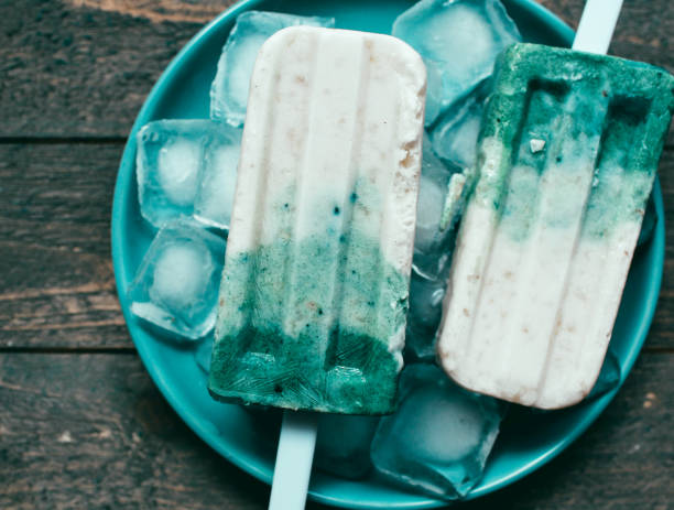 istock Spirulina coconut milk ice cream 1196506693