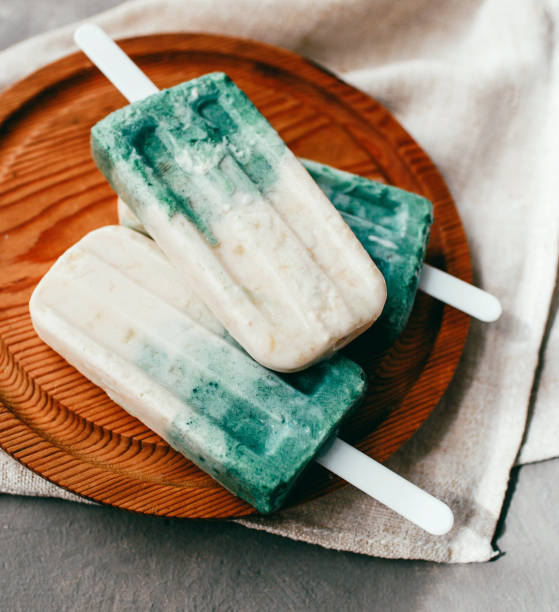istock Spirulina coconut milk ice cream 1196506745