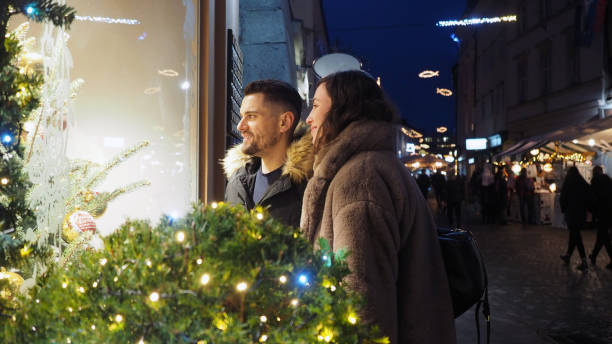 istock Couple enjoying Christmas time 1196508345