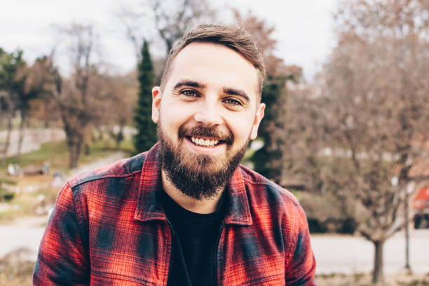 istock Smiling young man stock photo 1196510026