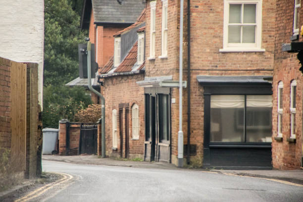 istock Tight Village Road Route 1196511866
