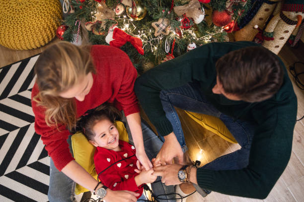 istock Family enjoying Christmas time 1196511897