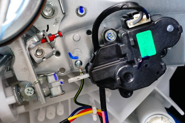 istock Sewer Solenoid valve with Washing machine 1196515138