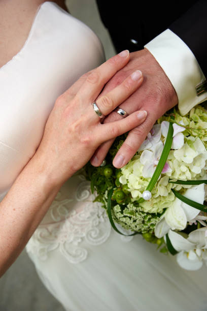 istock wedding couple hand in hand 1196517406