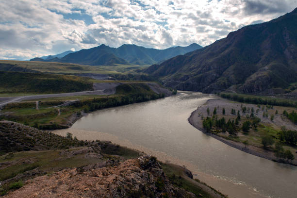 istock Mountain river in Altai 1196517972