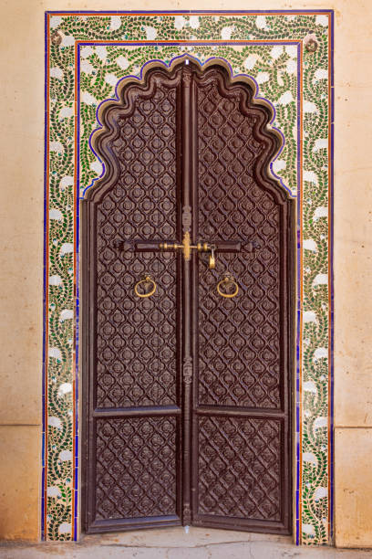 istock Ornate Indian Door 1196518122