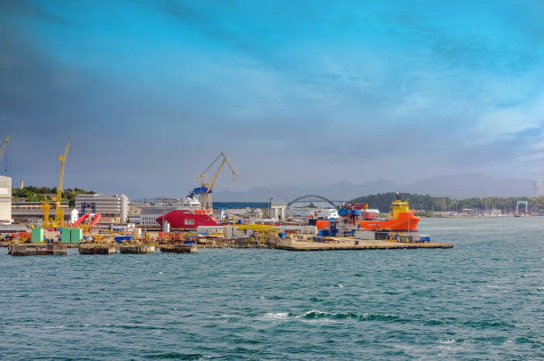 istock industrial port of Stavanger at sunset 1196522708
